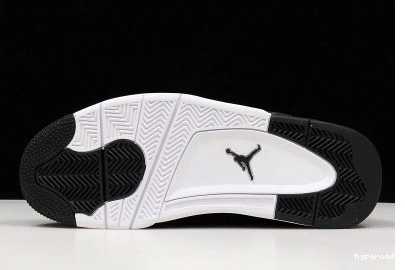 Hyperoad GOLD-WHITE AIR BLACK 4 JORDAN MENS “ROYALTY” METALLIC 0818